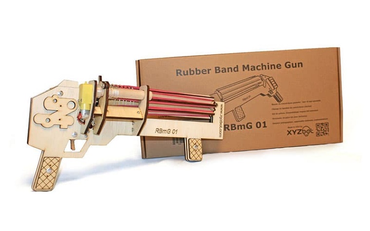 Резиножгутовый барабанный пистолет-пулемет Ultimate Rubber Band Shooter