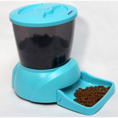 Автоматическая программируемая кормушка для кошек и мелких пород собак с ЖК дисплеем для сухого корма.